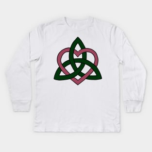 Celtic Heart Knot Kids Long Sleeve T-Shirt